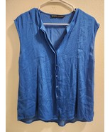 ZARA Basic Woman Blouse, Color Blue, Size XS - £4.56 GBP