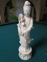 Antique Chinese Blanc DE-CHINA Sculpture Figurine 12&quot; [*3] - £96.91 GBP