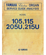 Yamaha Electone 105 115 205U 215U Organ Original Service Manual Schemati... - €60,01 EUR