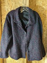 coldwater creek xl women poly acrylic crocheted jacket - $20.79