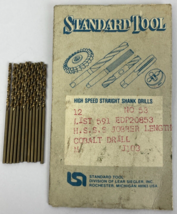 12 x Standard Tool List 591 EDP20853 H.S.S.S.S Jobber Length Cobalt Dril... - £15.56 GBP