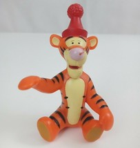 Vintage Disney Winnie the Pooh Birthday Tigger 3&quot; Collectible Figure - $6.92