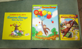 Curious George Lot DVD Original Movie &amp; New Hardcover Book &amp; Coloring Book - £12.02 GBP