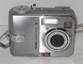Kodak EasyShare C340 5.0MP 1.6&quot; LCD 3x Zoom Digital Camera - Silver Tested Works - £39.36 GBP
