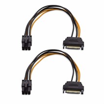 Cable Matters 2-Pack 6 Pin to SATA Power Cable (SATA to 6 Pin PCIe) - 8 Inches - £13.58 GBP