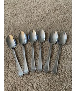 6! International Stainless Carleigh Oval Soup Spoons China EUC 2 Sets Ava - €23,39 EUR