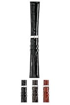 Morellato Volterra Genuine Alligator Leather Watch Strap - Black - 18mm - Chrome - £176.37 GBP