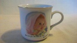 Vintage Baby&#39;s First Gift Ceramic Cup from Roman Inc. by Frances Hook 1984 - £27.54 GBP