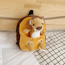  s Student School Backpack With Anti-Lost Rope Kids Child Plush Toy Doll Bags  G - £121.54 GBP