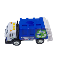 2015 Mini Habsro Tonka Recycling Truck Blue - lights and sound work - $3.95