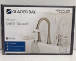 Glacier Bay Melina 8&quot; Widespread Double Handle High-Arc Faucet in Brushe... - £33.94 GBP