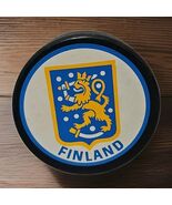 Vtg Canada Cup Finland General Tire Slug OFFICIAL GAME PUCK SCARCE OLD GEM! - $58.33 CAD