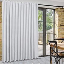 Extra Wide Room Divider Blackout Thermal Curtain Panel With Back Tab And... - $41.98