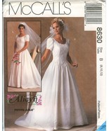 McCalls 8630 Alicyn Bridal Gown Dress Wedding sewing pattern UNCUT FF VT... - £7.18 GBP