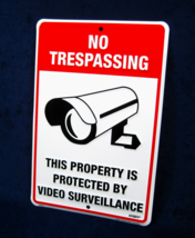 No Trespassing Video -*US MADE*- Embossed Warning Sign - Yard Garage Shop Porch - £12.38 GBP
