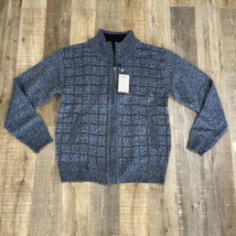 Msmsse Men&#39;s Knitted Vest Knit Sweater Vest Blue Size 54 XL - $18.33