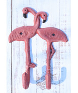 Pack Of 2 Tropical Paradise Pink Flamingo Birds 2 Pegs Double Wall Hook ... - €22,21 EUR