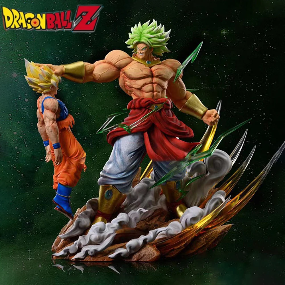 Dragon Ball Figure Broli Vs Goku Anime Figures Super Saiyan Broly Fullpo... - $42.90