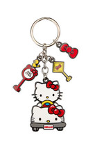 Universal Studios Sanrio Hello Kitty Driving Charm Metal Keychain NWT - £17.37 GBP