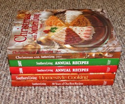 Lot 6 Southern Living Cookbooks Best Annual Recipes Christmas Homestyle VNTG - £19.35 GBP