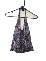 1 Pc Nautica Women&#39;s Paisley Print Swim Halter Top Size 10 - £32.68 GBP