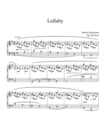 Robert Schumann - Lullaby (Piano Sheet Music) - $114.10 MXN