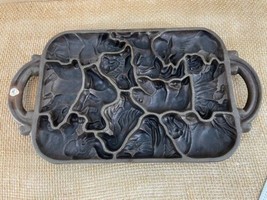 John Wright 1984 Classic Gourmet USA Made Cast Iron Animal Puzzle Cookie... - $24.75