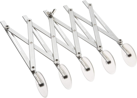Stainless Steel Adjustable Pastry Cutter with 5 Wheels for Dough Dividing - $427.36 MXN