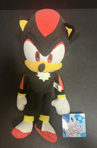 Sonic The Hedgehog Shadow Sega Black Red Plush Doll Stuffed 12” Hang Video Game - £22.06 GBP