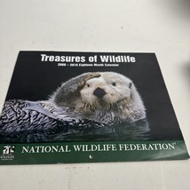 2009-10 Treasures of Wildlife 18 Month Photo Calendar Otters Polar Bear Moose - $8.99