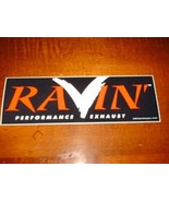 Ravin&#39; Performance Exhaust Bumper Sticker Decal From 2000 New Old Stock - $16.99