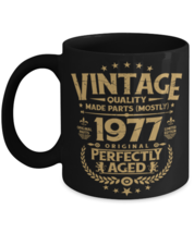 Vintage Birthday Mug Funny Coffee Mug For Him 1977 Perfectly Aged Bday Present  - £14.19 GBP