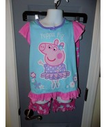 Ballerina Peppa Pig 2 Pc Short Sleeve Pajama Set Size 5 Girl&#39;s EUC - £14.33 GBP