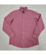 15.5 34-35 CLUB ROOM Performance Jester Red Check Reg. Fit Dress Shirt 4... - $29.70