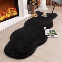 Soft Fluffy Sheepskin Faux Fur Area Rug 2&#39; x 6&#39; - £35.97 GBP