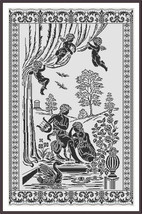 Antique Scene 6 Monochrome Counted Cross Stich Pattern PDF - £7.86 GBP