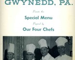 Wm Penn Inn Special Menu Our Four Chefs Gwynedd Pennsylvania 1960s - $74.39