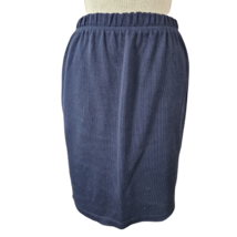 Navy Blue Knit Pencil Skirt Size Small - $24.75
