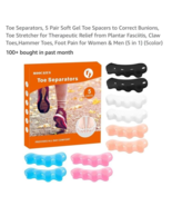 Toe Separators, 5 Pair Soft Gel Toe Spacers to Correct Bunions, Toe Stre... - $128.90 MXN
