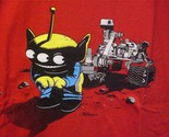 TeeFury Toy Story LARGE &quot;First Image of Mars&quot; Mooning Mars Rover Shirt RED - $14.00