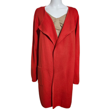 J. Crew 365 Women&#39;s Red XXL Juliette Sweater Cardigan Merino Wool Blend - $55.43