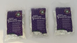 Buffalo Snow IRIDESCENT Flakes Sprinkles Christmas Village Scenes 3 oz -Lot of 3 - $24.00