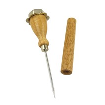 Norpro 7.25 Stainless Steel Ice Pick Party Camping Tool w Wood Handle &amp; ... - £11.98 GBP