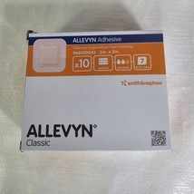 Box of 10 Allevyn Foam Dressing 3&quot; x3&quot; Adhesive with Border 66020043 EXP... - $19.06