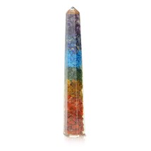 Orgonite Crystal E-Energy Protection 7 Chakra Layered Orgone Crystal Gemstone - $42.99