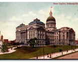 Stato Capitol Costruzione Indianapolis Indiana IN Unp DB Cartolina I18 - £2.39 GBP