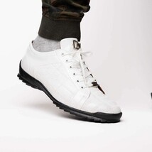Bari Sporty Genuine Lizard Fashion Sneaker White image 9