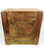 Antique Royal Coffee Dwinell Wright Boston Chicago Wood Box Ad Crate 190... - $395.99