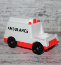 Vtg Fisher Price Little People Vintage Hospital Ambulance Red White Car #931 - £7.85 GBP