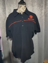 Jagermeister Black Golf Polo with Orange Embroidery Shirt Large - £10.82 GBP